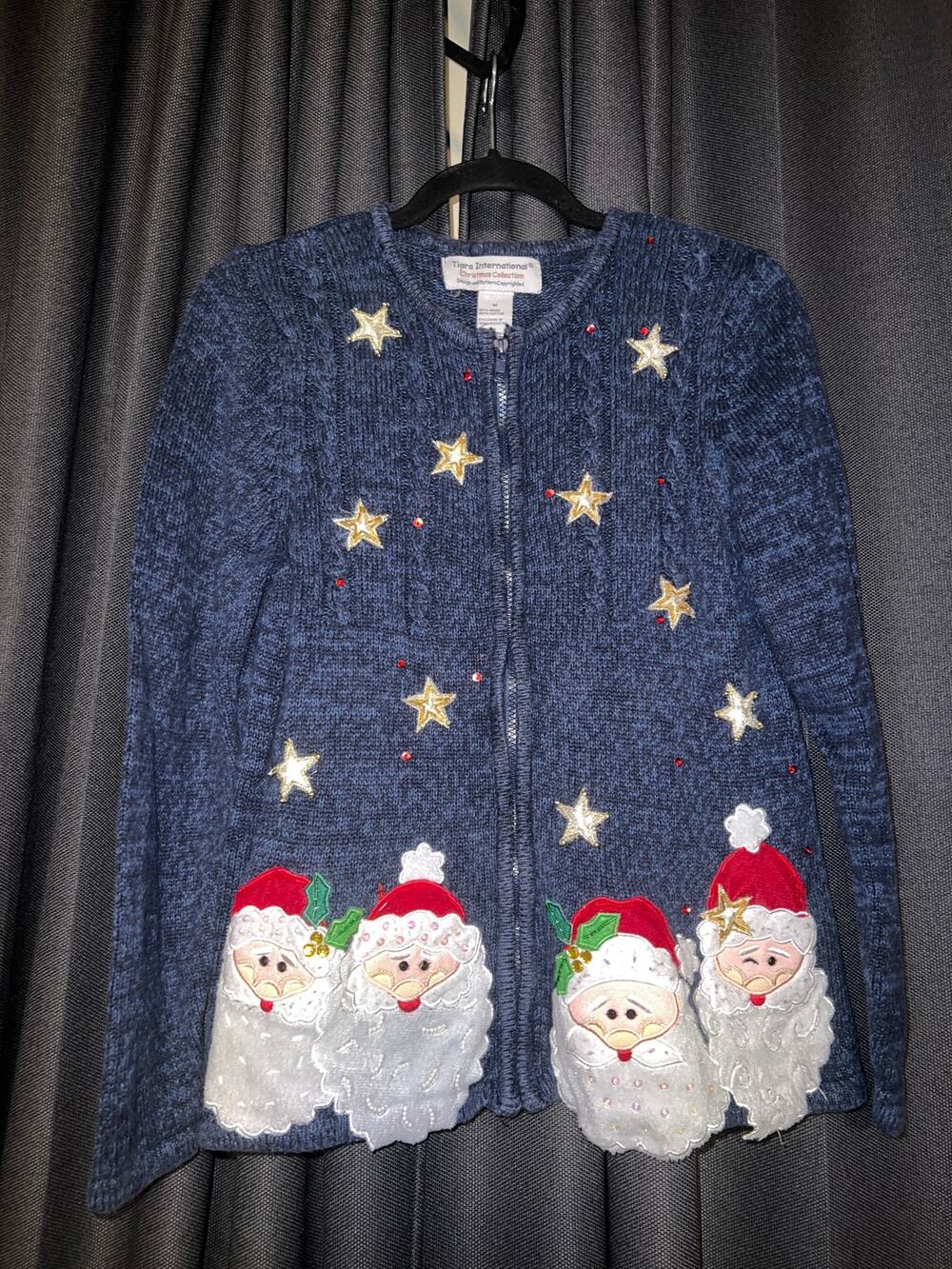 Ugly Christmas Sweater Xmas Cardigan Size Medium